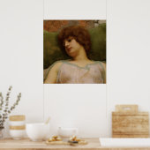Idle Moments door John William Godward Poster (Keuken)
