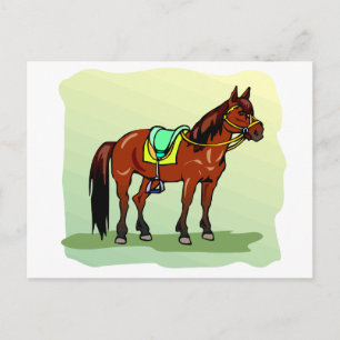 Idle Racehorse Equne Theme Horse Briefkaart