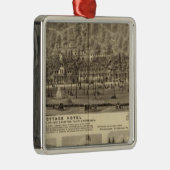 Idlewood Cottage Hotel bij Pittsburgh Metalen Ornament (Rechts)