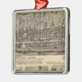 Idlewood Cottage Hotel bij Pittsburgh Metalen Ornament (Links)