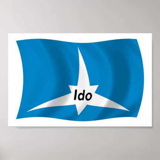 Ido Flag Poster Print (Voorkant)
