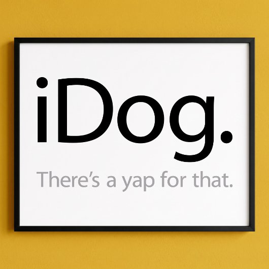 iDog - Er is een blaf voor dat Poster