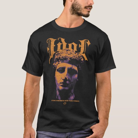 Idol - Brutalist Streetwear Design T-shirt (Voorkant)