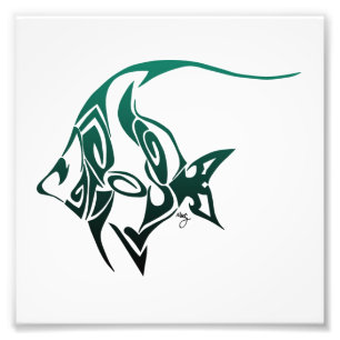 Idol Fish Print Foto Afdruk