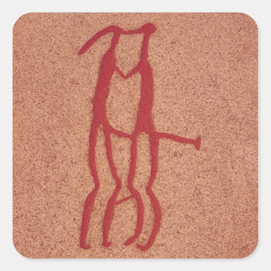 Idol koppel vierkante sticker (Voorkant)