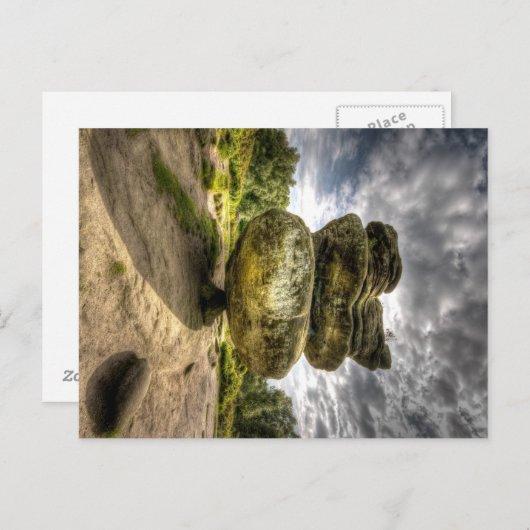 Idol Rock in Brimham Rocks Briefkaart (Voorkant / Achterkant)