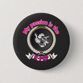 Idol Singing Passion KPop Music Fan Art Design Ronde Button 5,7 Cm