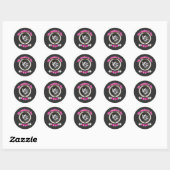 Idol Singing Passion KPop Music Fan Art Design Ronde Sticker (Vel)