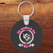 Idol Singing Passion KPop Music Fan Art Design Sleutelhanger (Voorkant)