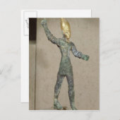 Idol van de god Baal, uit Ugarit, Syrië Briefkaart (Voorkant / Achterkant)