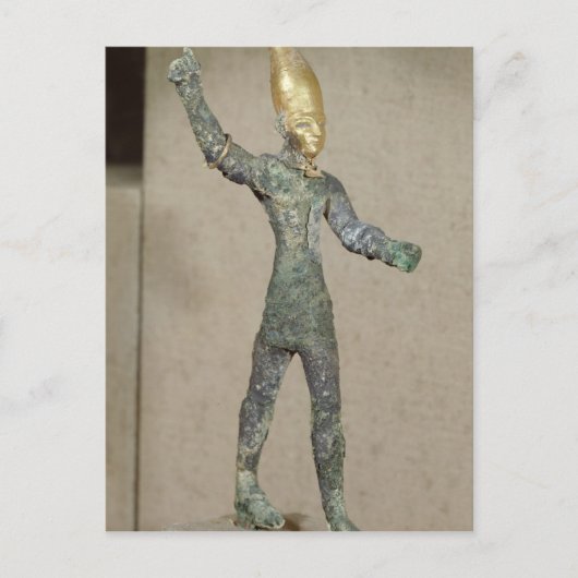 Idol van de god Baal, uit Ugarit, Syrië Briefkaart (Voorkant)