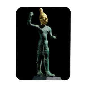 Idol van de storm god Baal uit Syrië, Bronze Age Magneet