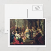 Idolization of Solomon, c.1735 (olie op canvas) Briefkaart (Voorkant / Achterkant)