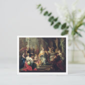 Idolization of Solomon, c.1735 (olie op canvas) Briefkaart (Staand voorkant)