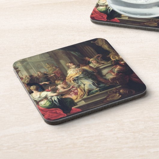 Idolization of Solomon, c.1735 (olie op canvas) Onderzetter (Linkerzijde)