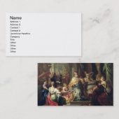 Idolization of Solomon, c.1735 (olie op canvas) Visitekaartje (Voorkant / Achterkant)