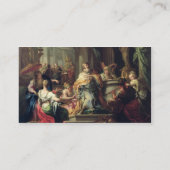 Idolization of Solomon, c.1735 (olie op canvas) Visitekaartje (Achterkant)