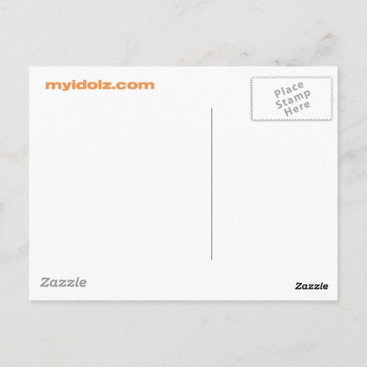 Idolz Cocolats Coco Briefkaart (Achterkant)