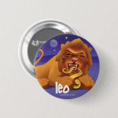 Idolz Leo Circle Ronde Button 5,7 Cm (Voorkant /achterkant)