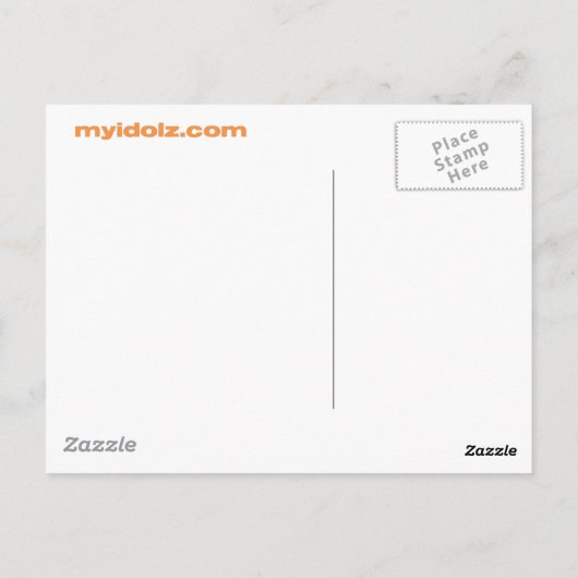 Idolz Monsters Truf Briefkaart (Achterkant)