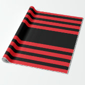 Idoma stijl rood en zwart cadeaupapier (Uitgerold)