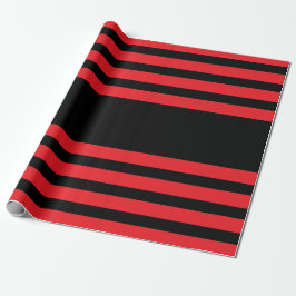 Idoma-stijl Rood en Zwart Cadeaupapier