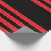 Idoma-stijl Rood en Zwart Cadeaupapier (Hoek)