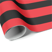 Idoma-stijl Rood en Zwart Cadeaupapier (Rol Hoek)