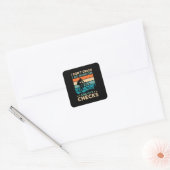 IDon not Crash I Do Random Grativity Checks Vierkante Sticker (Envelop)