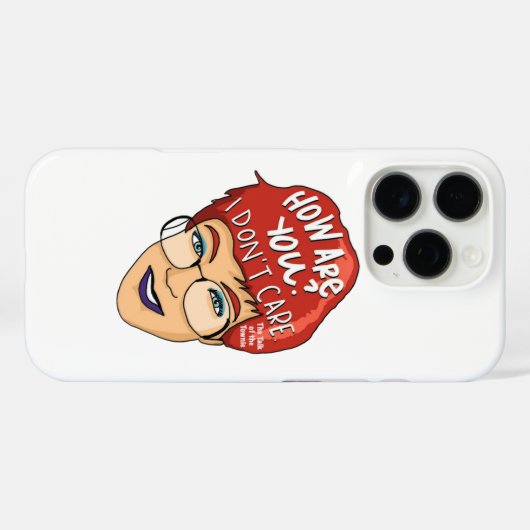 iDon'tCare iPhone Case (Achterkant (horizontaal))