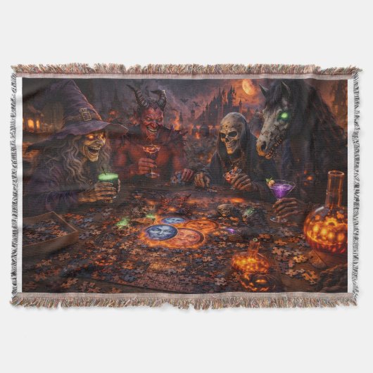 Idool banket Gotische Halloween Deken (Voorkant)