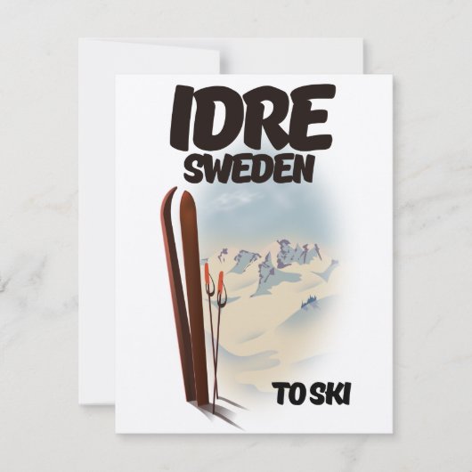 Idre Zweden om te skiën (Voorkant)