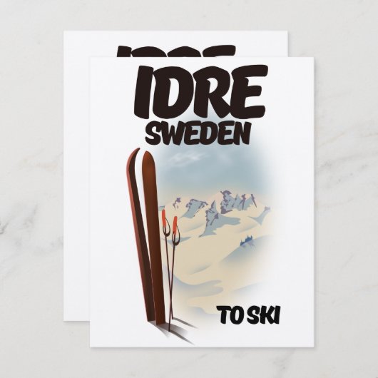 Idre Zweden to ski (Voorkant / Achterkant)