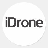 iDrone zone rond sticker (Voorkant)