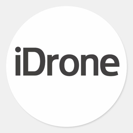 iDrone zone rond sticker (Voorkant)