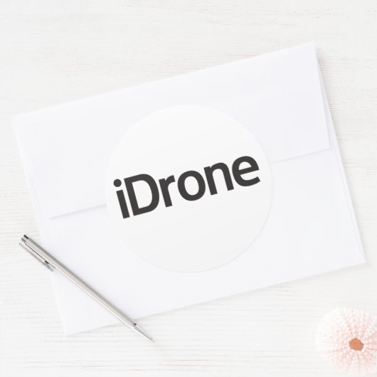 iDrone zone rond sticker (Envelop)