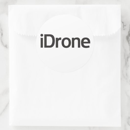 iDrone zone rond sticker (Tas)