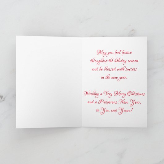 "IDS Center Kerst Decoraties" Kerstkaart Kaart (Binnen)