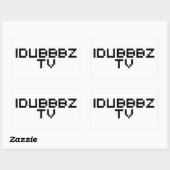 iDubbz TV Rechthoekige Sticker (Vel)