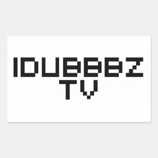 iDubbz TV Rechthoekige Sticker (Voorkant)