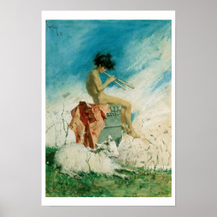 Idyll, 1868 (m/c op papier) poster