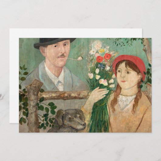 Idyll Naast een hek | Tadeusz Makowski (Voorkant / Achterkant)