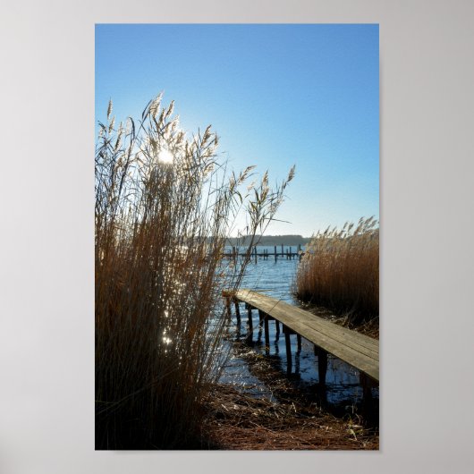 Idylle aan het meer poster (Voorkant)