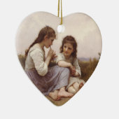 Idylle enfantine (een kinderdagverblijf) keramisch ornament (Rechts)