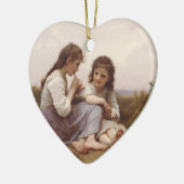 Idylle enfantine (een kinderdagverblijf) keramisch ornament (Links)