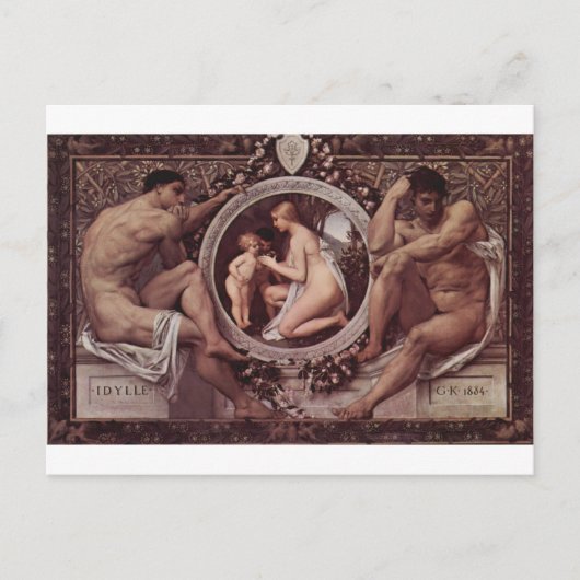 Idylle (Idylls) van Gustav Klimt Briefkaart (Voorkant)