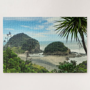 Idyllic bethells Beach Coastal Photo Legpuzzel