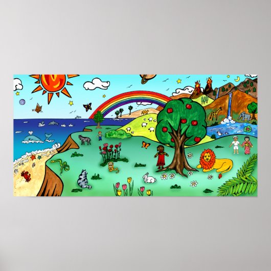 Idyllic kinderlandschap — Paradise Poster (Voorkant)