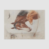 Idyllic Stable Scene van Carl Reichert Tissuepapier (Voorkant)