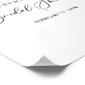 Idyllic stijlvol Vrijgezellenfeest voor kalligrafi Poster (Hoek)